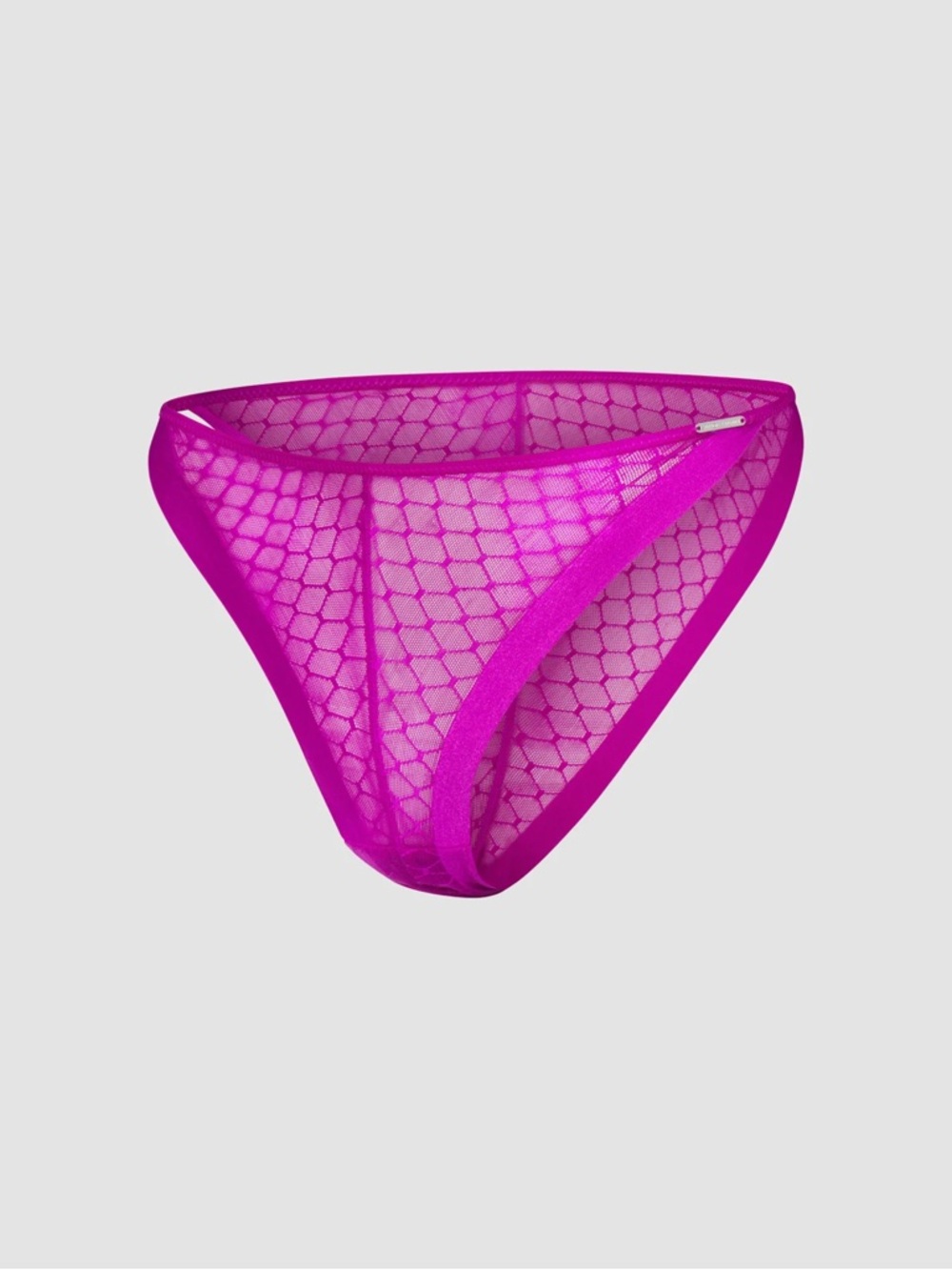 Savage X Fenty SHOW N' TELL MESH STRING BIKINI PANTY Try Me Purple 1XL